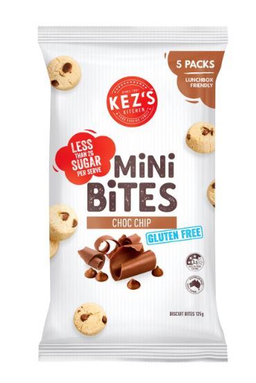 Kezs Kitchen Mini Bites Choc Chip 125g | Snacks | Sunnybrook Health Store