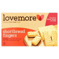 Lovemore Gluten Free Shortbread Fingers 125g