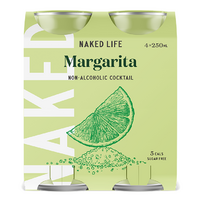 Naked Life Non Alcoholic Margarita Cans (4x250ml) 1L