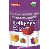 Koochikoo (No Sugar) 4 Flavors Lollipops 62g