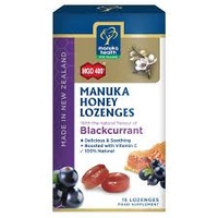 Manuka Health Honey Drops Blackcurrent MGO400+ (15 Pack) 65g