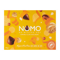 Nomo Vegan Caramel Filled Choc Drops Gift Box 93g