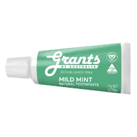 Grants Mild Mint Natural Toothpaste Travel Size 25g