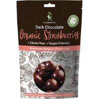 Dr Superfoods Organic Dark Chocolate Strawberries 125g