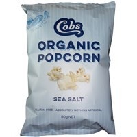Cobs Organic Sea Salt Popcorn 80g