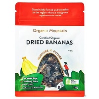 Organic Mountain Dried Bananas 125g