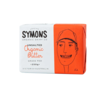 Symons Organic Unsalted Grass Fed Butter 250g