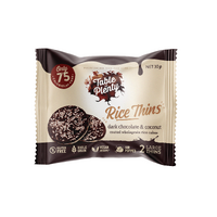 Table of Plenty Rice Cakes Thins Dark Choc & Coconut 30g