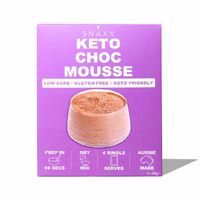 Snaxx Keto Gluten Free Choc Mousse 4x40g