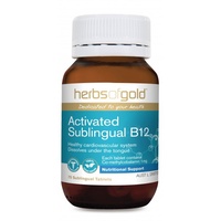 Herbs of Gold Activated Sublingual B12 (50 Tablets)