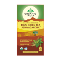 Organic India Tulsi Green Ashwagandha Tea (25 Bags) 50g