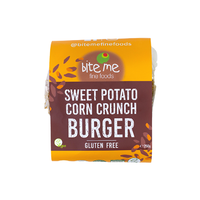 Bite Me Organic Sweet Potato Corn Crunch Burgers 250g