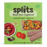 Orgran Spliits Gluten Free Black Bean Crispbread 130g