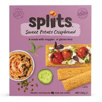 Orgran Spliits Gluten Free Sweet Potato Crispbread 130g