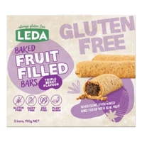 Leda Baked Fruit Filled Bars Triple Berry Flavour (5 Pack) 190g 