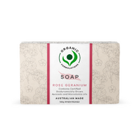 Organic Formulations Rose Geranium Soap 100g