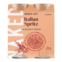 Naked Life Non Alcoholic Italian Spritz Cans (4x250ml) 1L