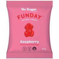 Funday No Added Sugar Raspberry Frogs 50g