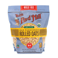 Bobs Red Mill (Organic) Regular Rolled Oats Pure Wheat Free 907g