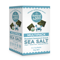 Honest Sea Seaweed Sea Salt Multipack (6x3g) 18g