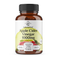 Nature First Apple Cider Vinegar Vegecaps 1000mg (60 Caps)