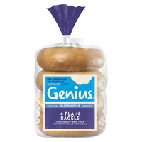 Genius Gluten Free Bagels (Pack 4) 284g