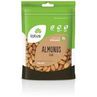 Lotus Organic Almonds Raw 100g