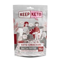 Keep Keto Salt & Pepper Crackers 75g