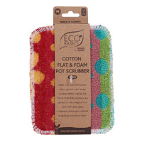 White Magic Eco Basics Flat & Foam Pot Scratcher (2 Pack)