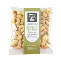 Whisk & Pin Gluten Free Rosemary & Pink Salted Cashews 125g