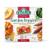 Orgran Gluten Free Crispibread Sweet Potato & Pumpkin 125g