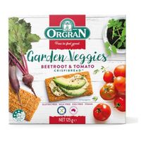 Orgran Gluten Free Crispibread Beetroot & Tomato 125g