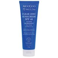 MooGoo Baby Range Clear Zinc Sunscreen SPF40 120g 