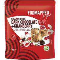 Fodmapped Gluten Free Dark Choc Cranberry Bites 90g