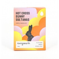 Loving Earth Hot Cross Bunny (Sultanas) Spiced Mylk Chocolate 100g