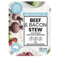 We Feed You Beef & Bacon Stew with Roasted Vegetables 350g