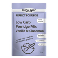 Simply Swap foods Low Carb Perfect Porridge - Vanilla and Cinnamon 240g