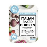 We Feed You Italian Baked Chicken w/ Capers, Olives & Brown Rice 350g