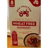 Red Tractor Oats Sachet Wheat Free Raspberry 320g