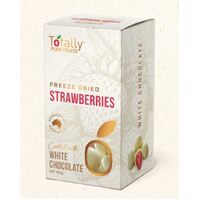 Totally Pure Fruits Freeze Dried White Choc Strawberries 150g
