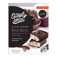 Simply Wize Rice Bars Dark Choc 90g