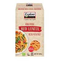 Explore Cuisine Organic Gluten Free Red Lentil Rigatoni 250g
