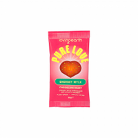Loving Earth Sherbert Mylk White Chocolate Heart 30g