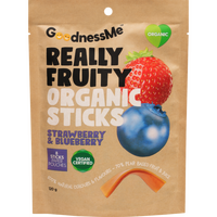 Goodness Me Really Fruity Organic Sticks Strawberry & Blueberry 120g