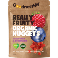 Goodness Me Organic Nuggets Raspberry & Blueberry 50g