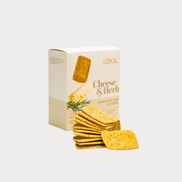 LOKA Italian Cheese & Herb Lupin Crackers 120g