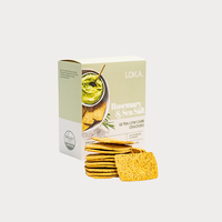 LOKA Italian Rosemary & Sea Salt Lupin Crackers 120g