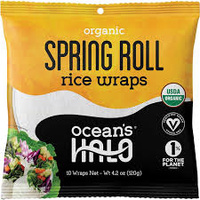 Ocean's Halo Organic Spring Roll Rice Wraps (10 sheets)