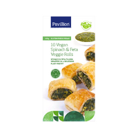 Pavillion Vegan Spinach and Feta Veggie Rolls x 10 400g