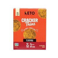 Keto Naturals Cracker Thins Teriyaki 64g